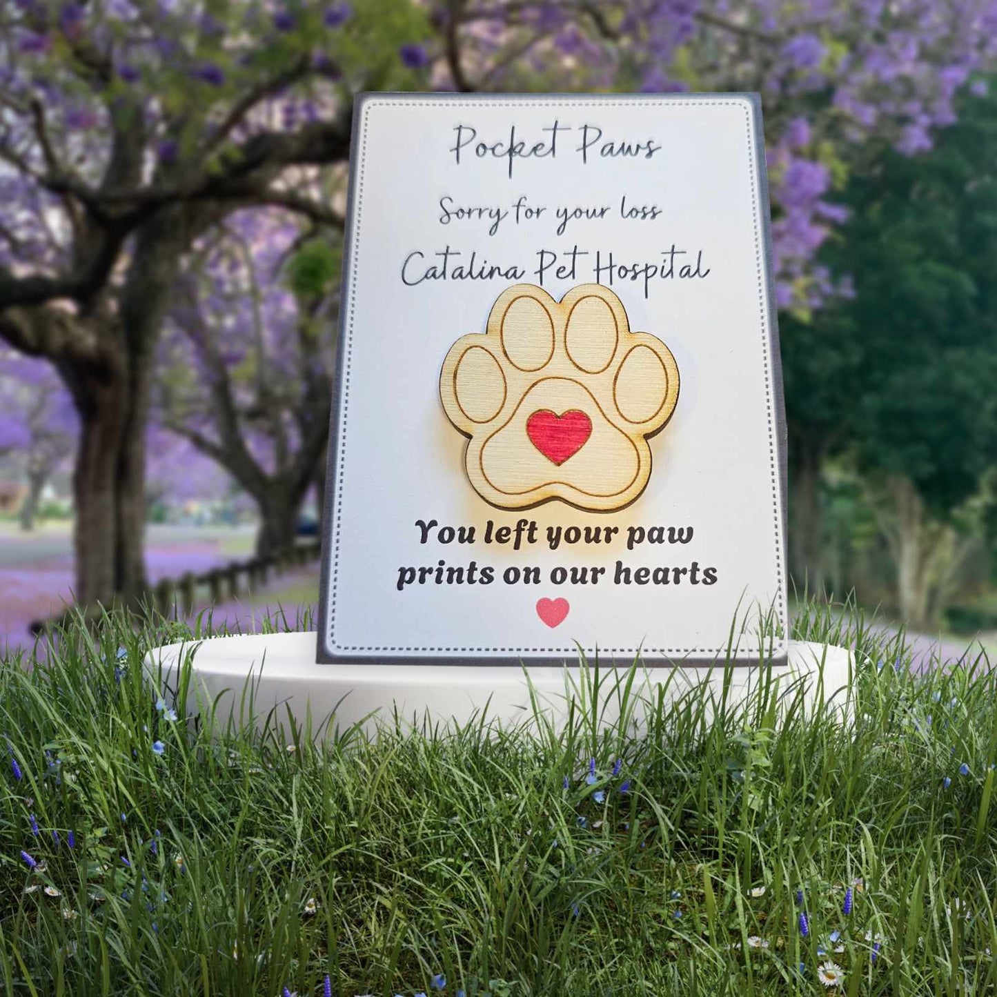 You left your pawprints - Sorry for your loss