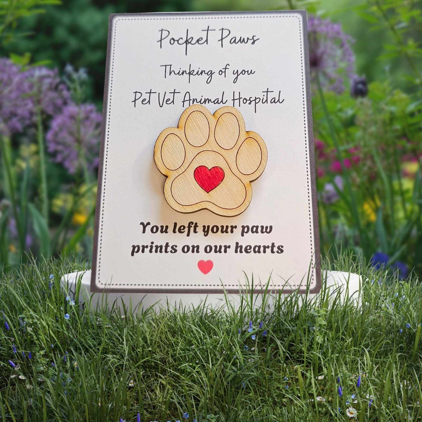 You left your pawprints - Thinking of you