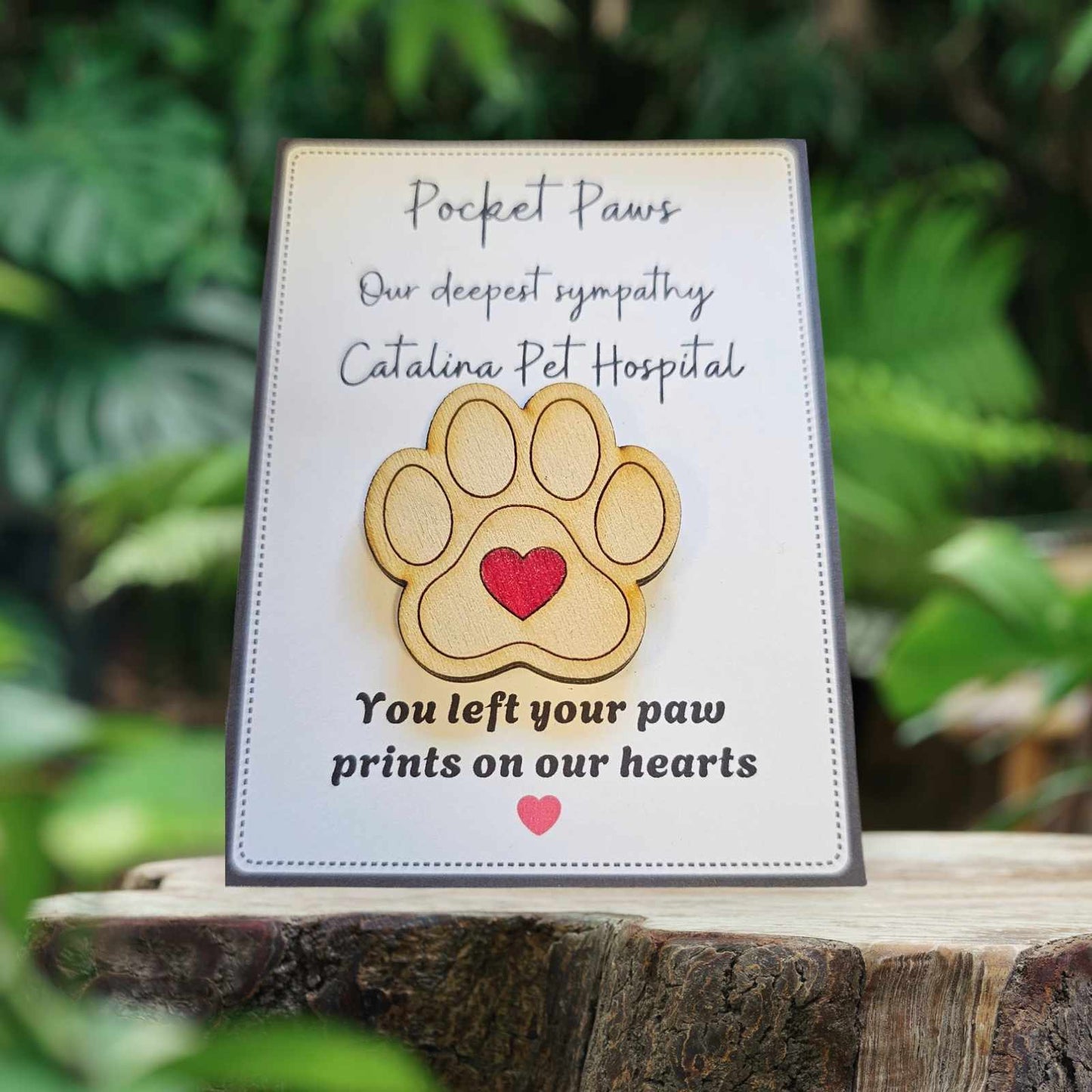 You left your pawprints - Our deepest sympathy