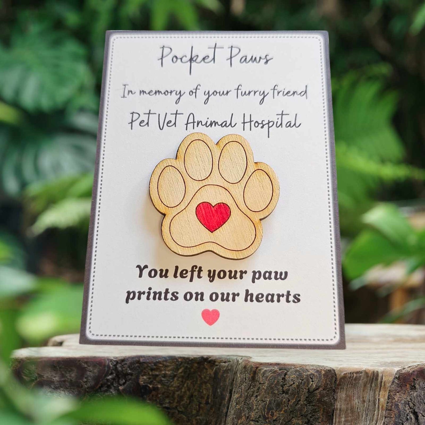 You left your pawprints - In memory of your furry friend