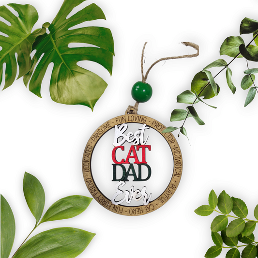 Best cat dad ornament