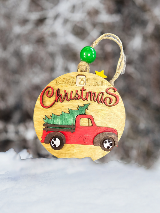 Christmas countdown ornament